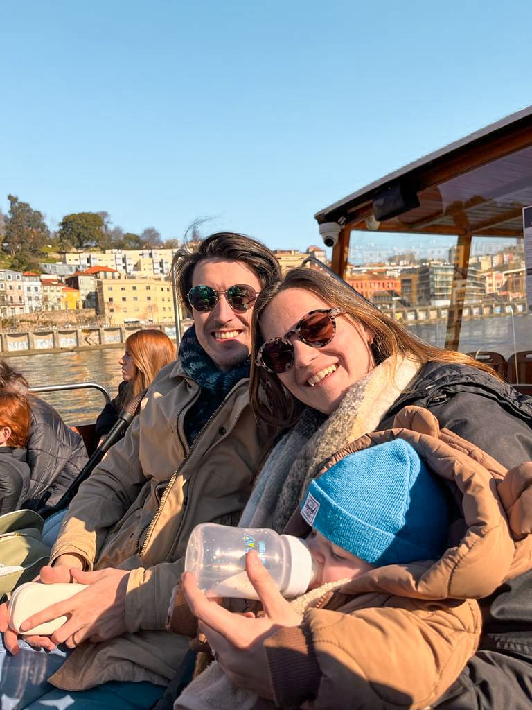 Porto boattrip with a baby