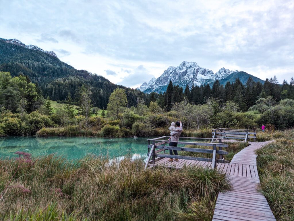 Zelenci Nature reserve in Slovenia with kids